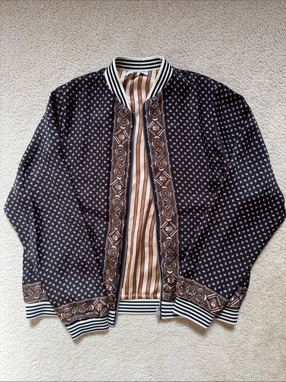 Women’s Reversible Silk Bomber Jacket